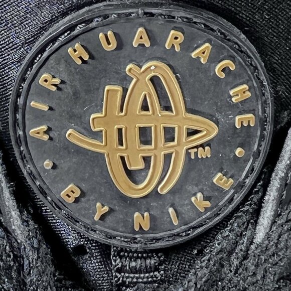 Nike Air Huarache Shoes Mens Size 10.5 Black Running Sneakers 318429-025 - Picture 4 of 16